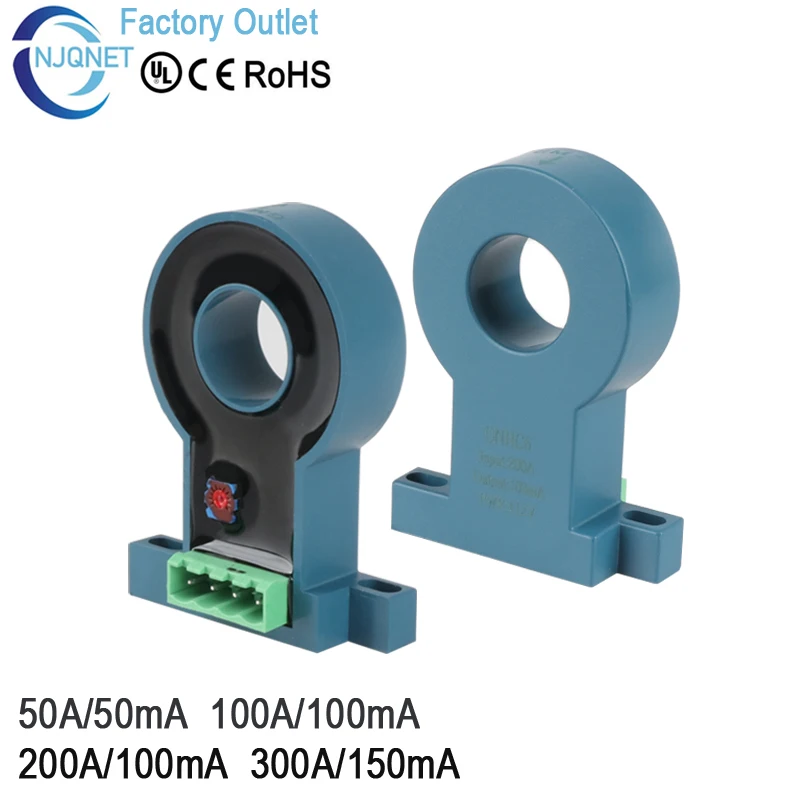Hall Current Sensor Transformer Measurement Qnhc6 Ac/dc 50a 50ma 100a