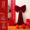 Juego de 4 Lazos de Terciopelo Rojo, Tamaño Grande