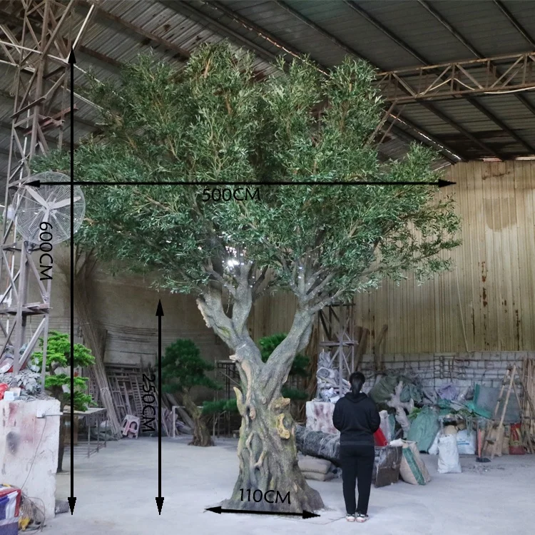 Индивидуальный размер и форма искусственного оливкового дерева для украшения сада
