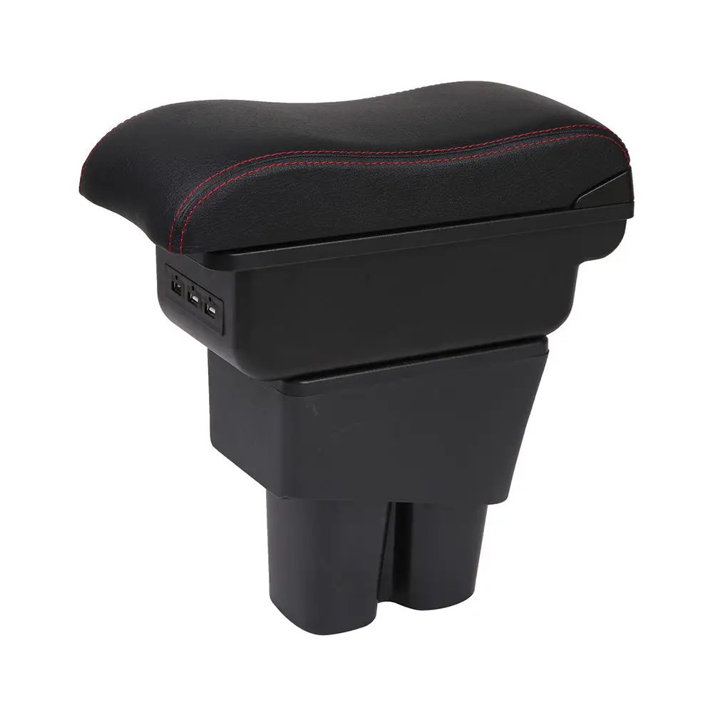 product factory explosion armrest box central  car console box with cup holder and usb armrest box-5