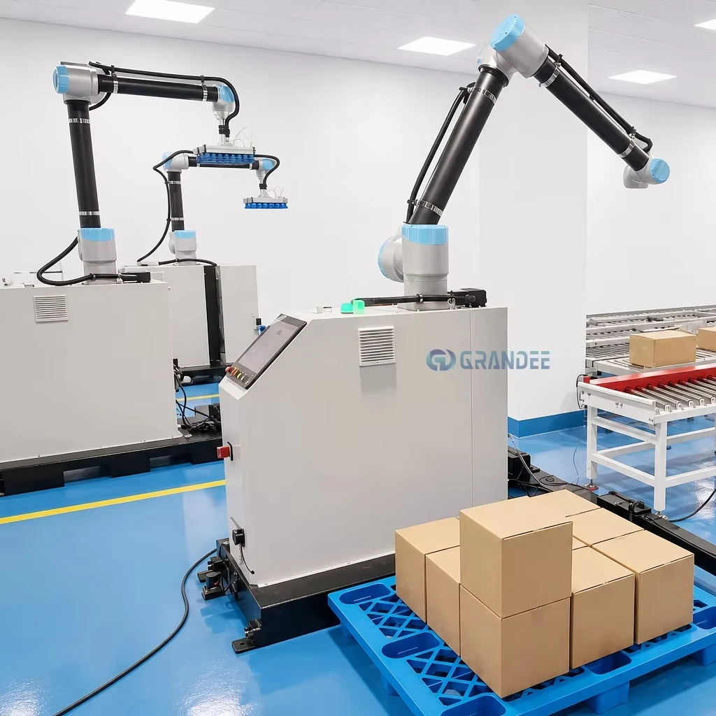 Popular 5 to 6 Boxes Robot Palletizing Machine Collaborative Robot Workstation for Heavy Case Production