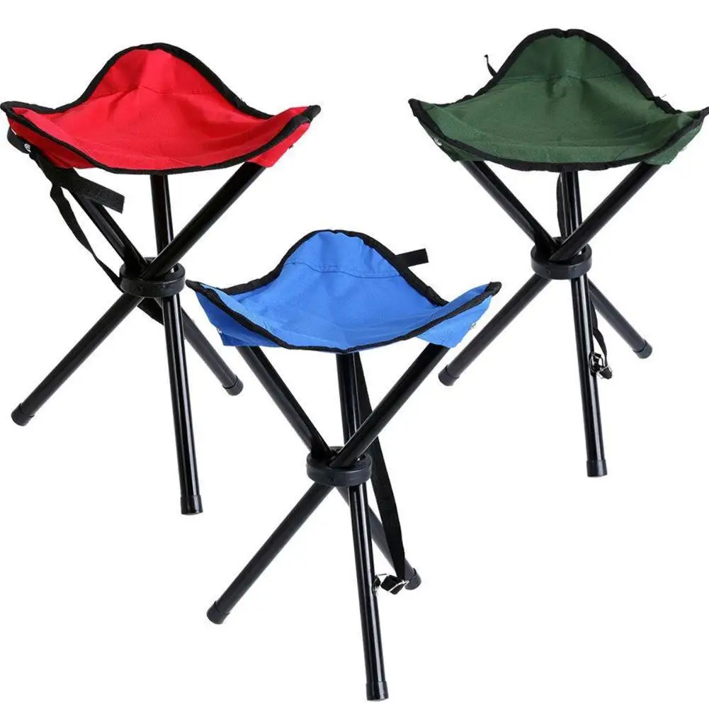 Folding Camping Chair Foldable Three Feet Beach Chair Portable