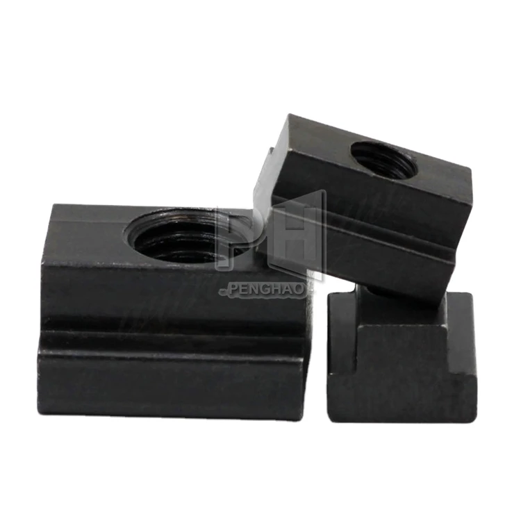 Small Parts 1018 Steel T-Slot Nut, Black Oxide Finish, Grade - View #7