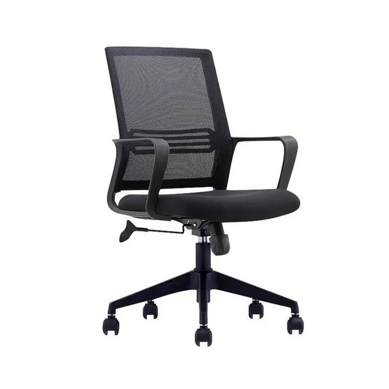 Office Ergonomic Mesh Executive Computer Simple Adjustable Swivel Chairs with Arm Rest Lumbar Support Furniture Set Wholesale
