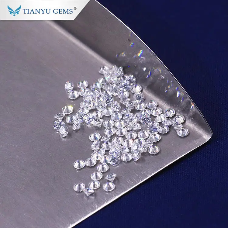 Tianyu Gems Round Brilliant Cut Loose Lab Diamond Stones for Jewelry Setting
