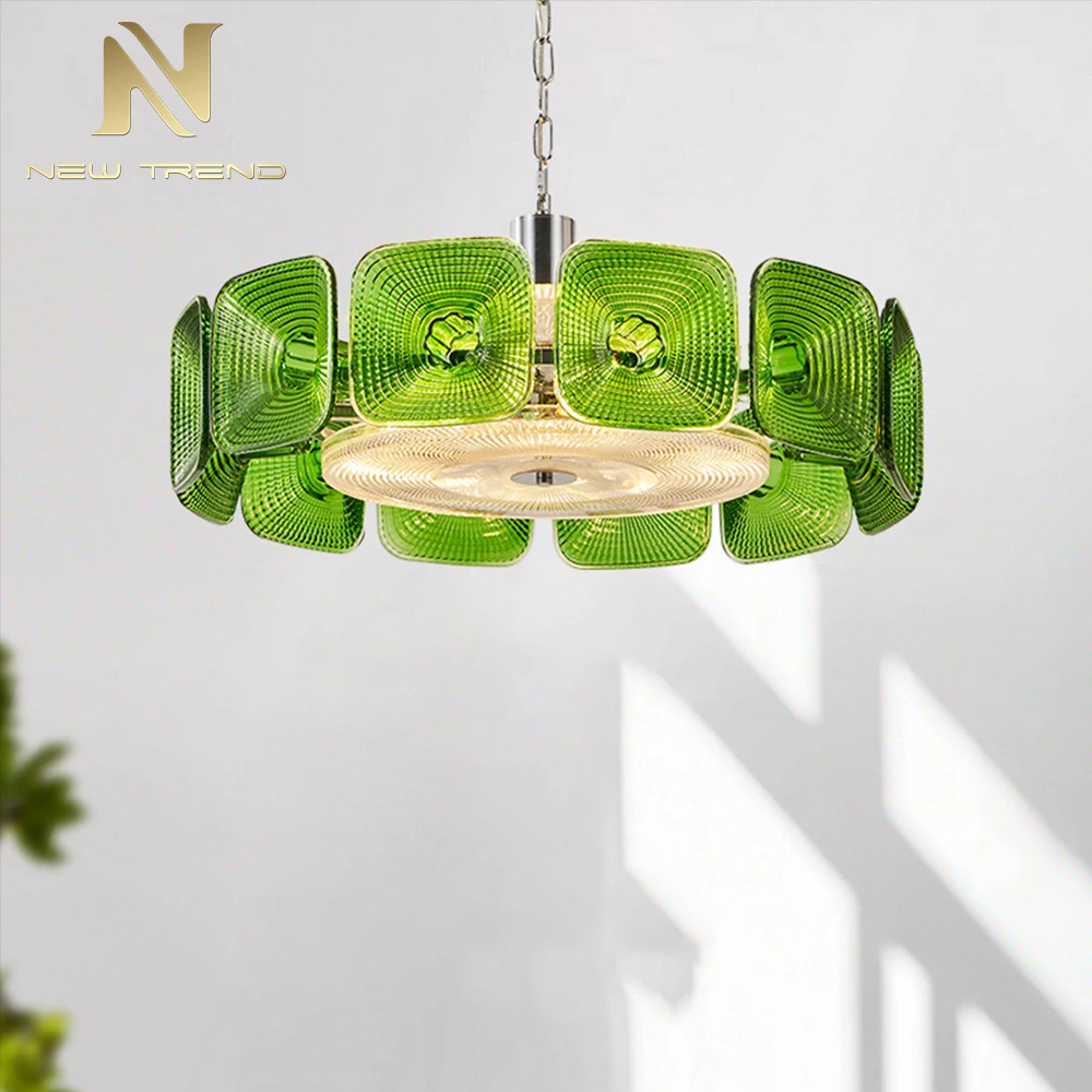 CPL-457 Artistic French Style Murano Glass Chandelier – Creative Designer LED Pendant Light for Hotel Lobby