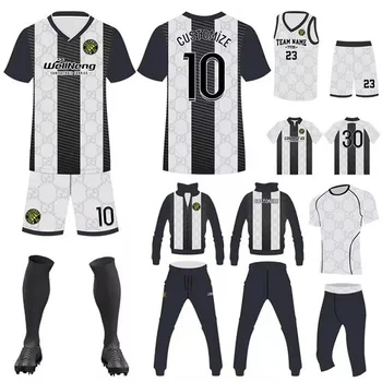 Soccer Jersey Retro Sportswear Custom High Quality Classic Men's Football Jerseys set