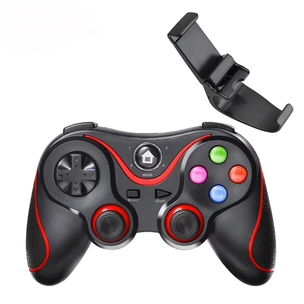 V8 Wireless BT Gamepad for Android/iOS/PC/TV Dual Vibration Controller Compatible with Home Consoles  Portable Devices