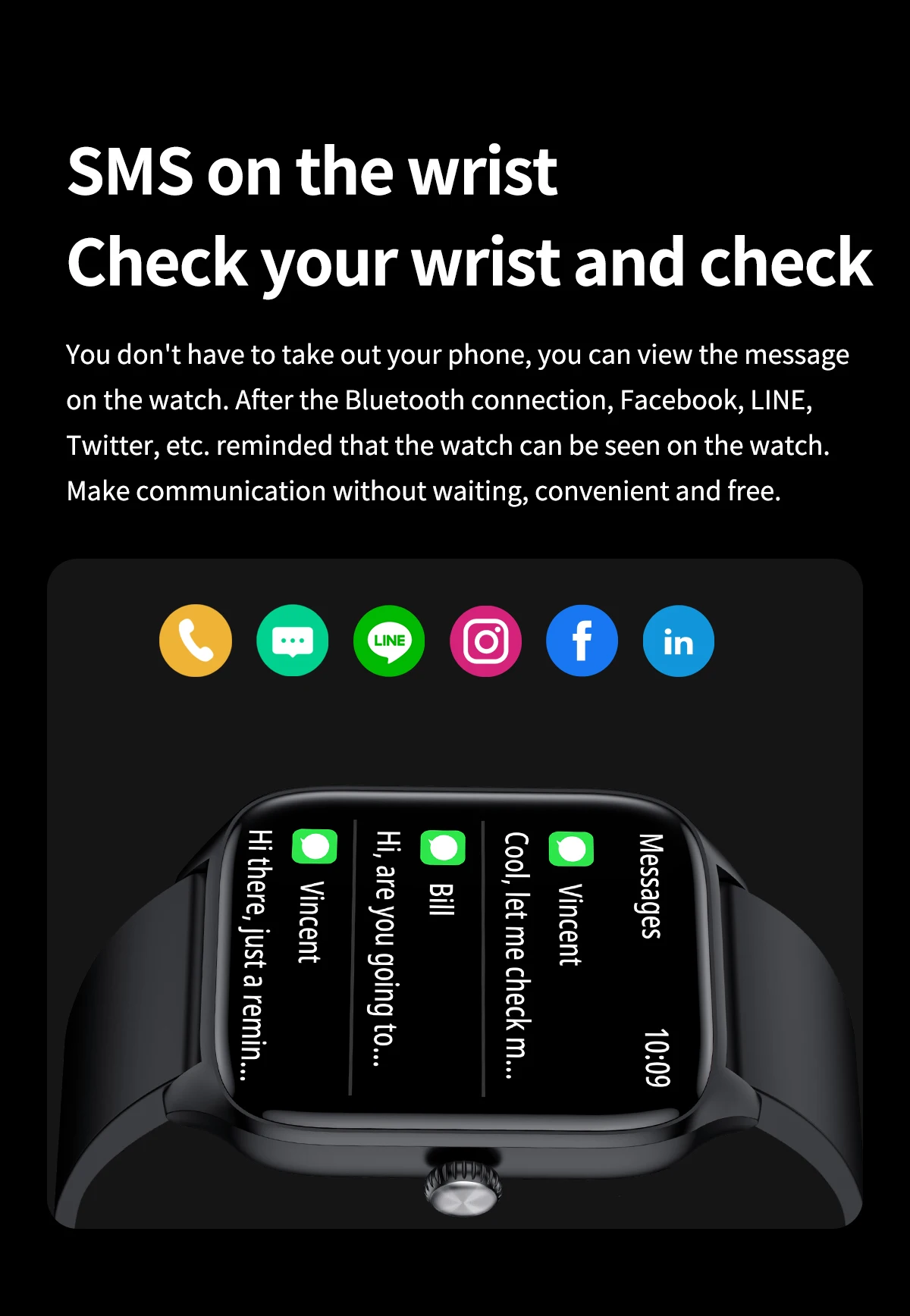 2023 New T19 Pro Big Screen Relojes Smart Watch 1.96 Inch Waterproof