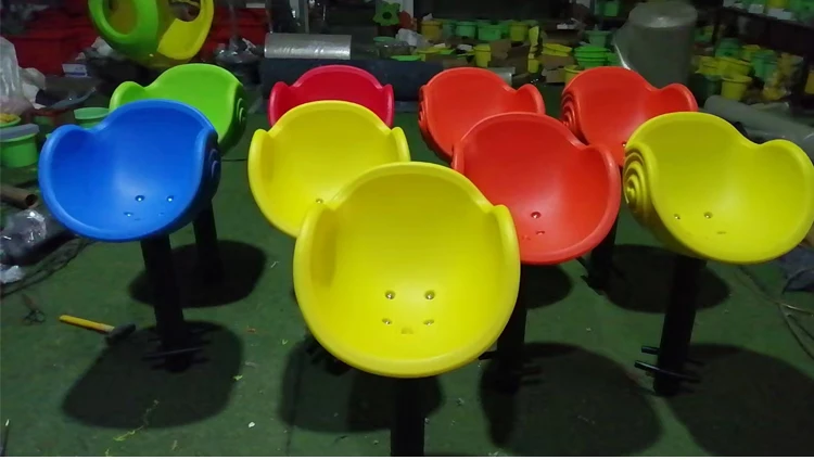 Indoor Outdoor Children's Swivel Seats McDonald's Plastic Play Sets Parks Schools Children's Playgrounds Snail swivel chair