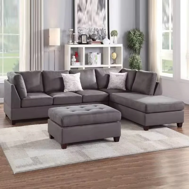 High Quality Modern Modular Couch Small Corner Sofa Luxury Fabric I Shape Living Room Sofa Set
