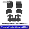 Para Toyota Prado 2024 6 asientos 3D coche esteras