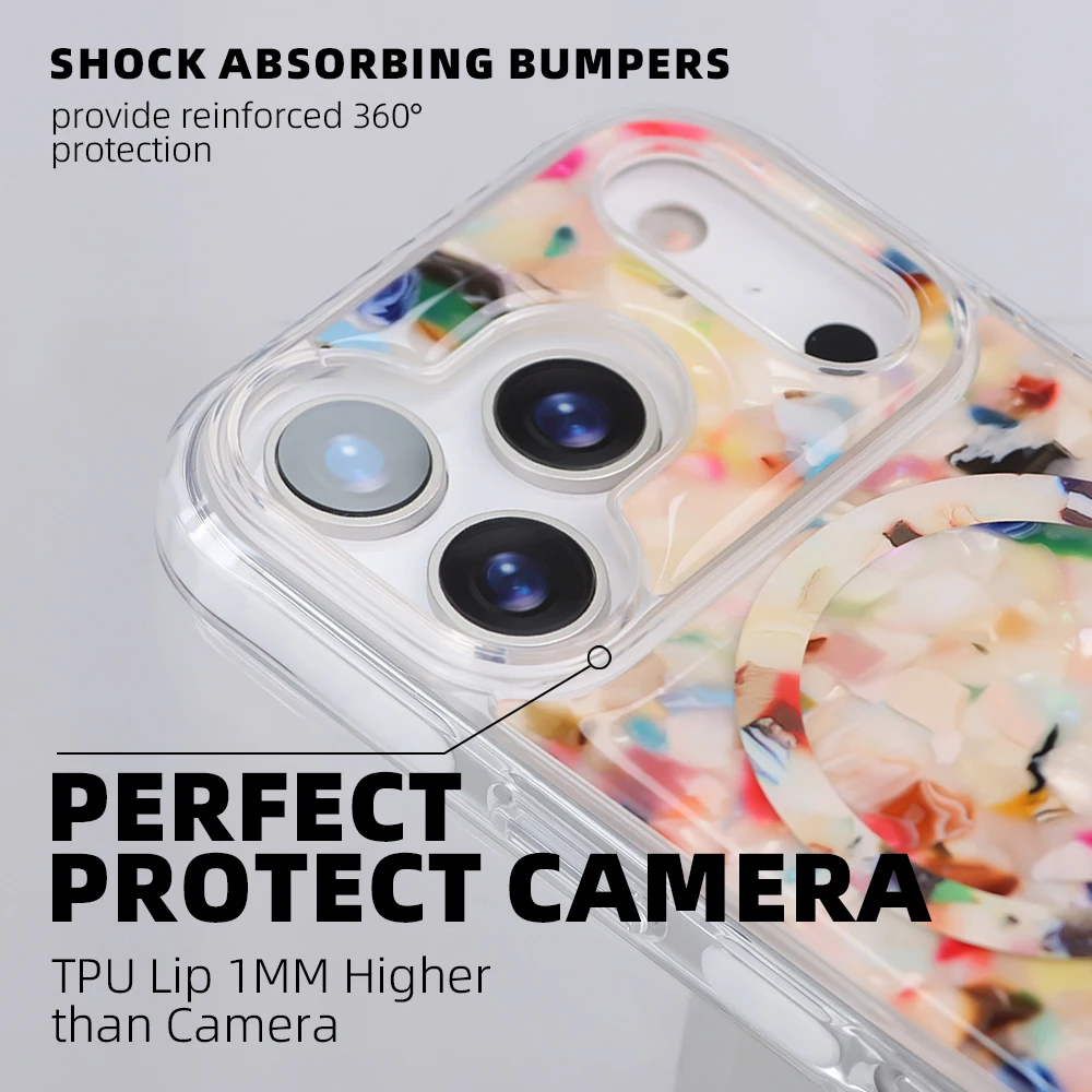 Aikusu Raspberry Rainbow Tortoise Shell Cute Fancy Cue Cell Mobile Phone Bags Case Cover for IPhone 17 16 15 14 13 12 Pro Max