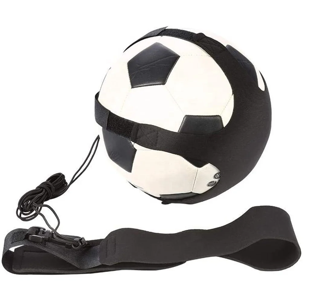 Adjustable Football Kick Trainer Soccer Ball Train Aid Equipment Practice Belt 