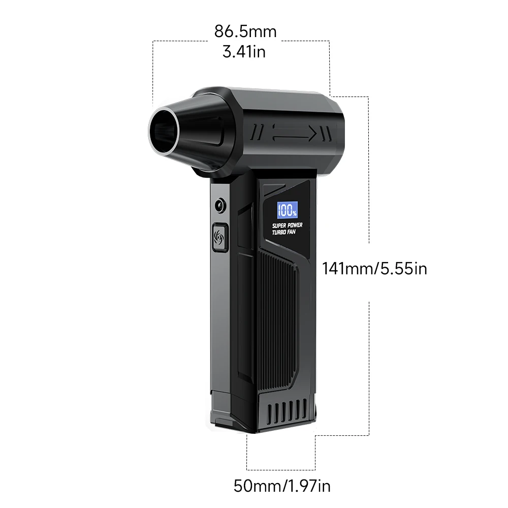 4-speed Professional Industrial Grade Electric Air Blower 110000RPM Brushless Motor Mini Jet Turbo Compressed Air Battery - view 6