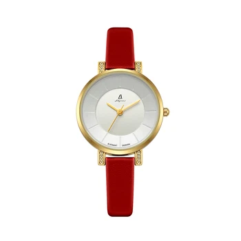 Fashion Japan Movt Red Wrist Watches for Women Wholesale Price of Lady Watch with SR626SW Battery Custom Logo Quartz xxcom Watch