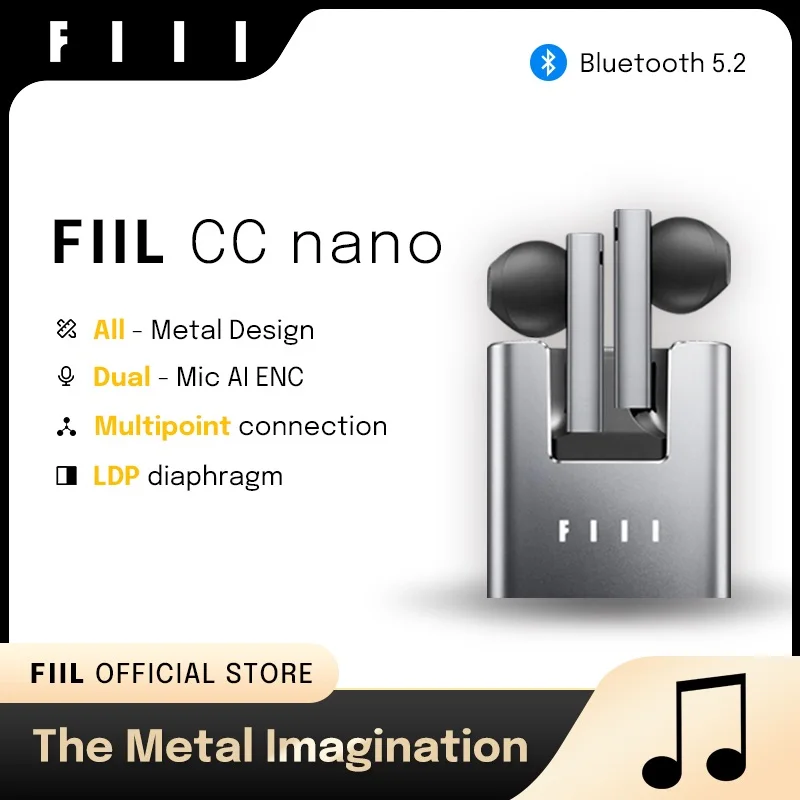 English Version FIIL CC Nano Wireless Bluetooth Earbuds ENC