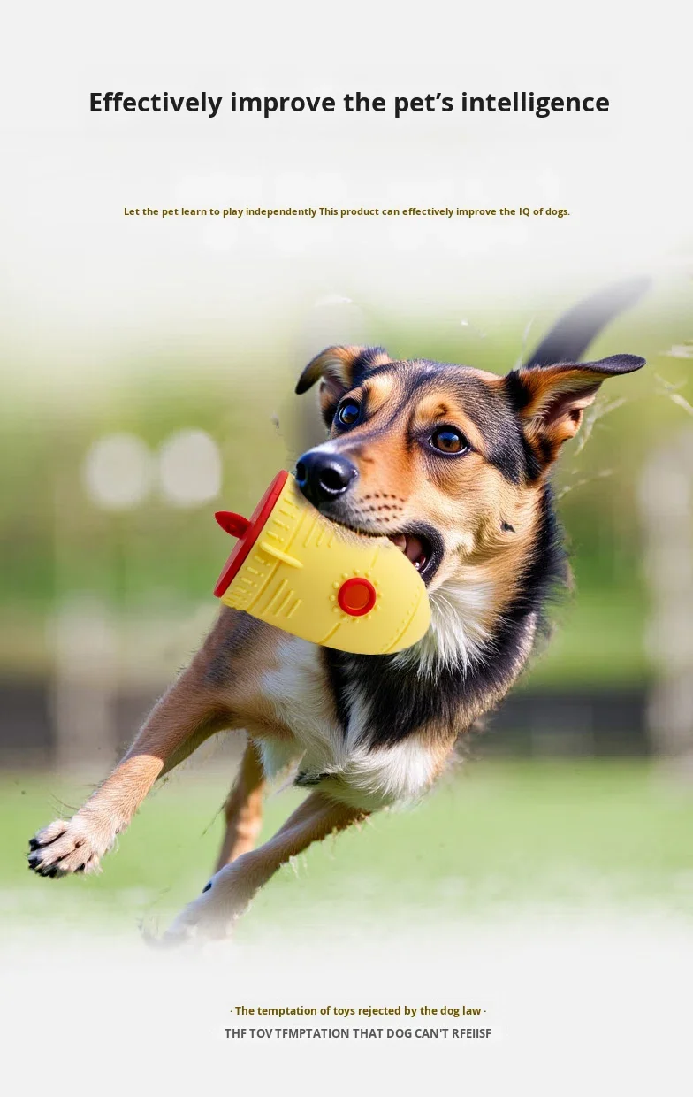 Cartoon Style Modern Eco-Friendly Silicone Pet Toy Wholesale Rocket Slow Feeder Dog Toy with Teeth Cleaning Feature manufacture