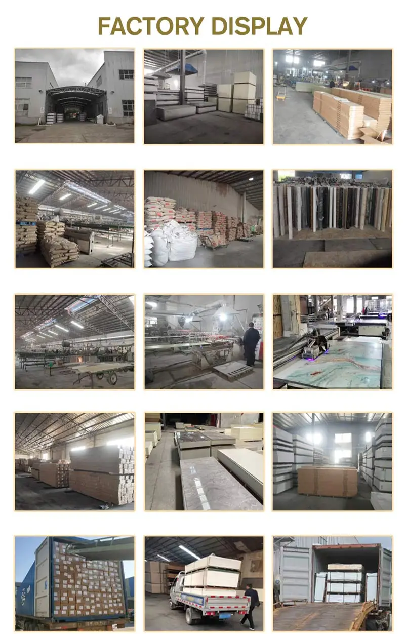 1220 * 2440 * 3mm3d Printed Marble Jazz White Stone Pattern High Gloss