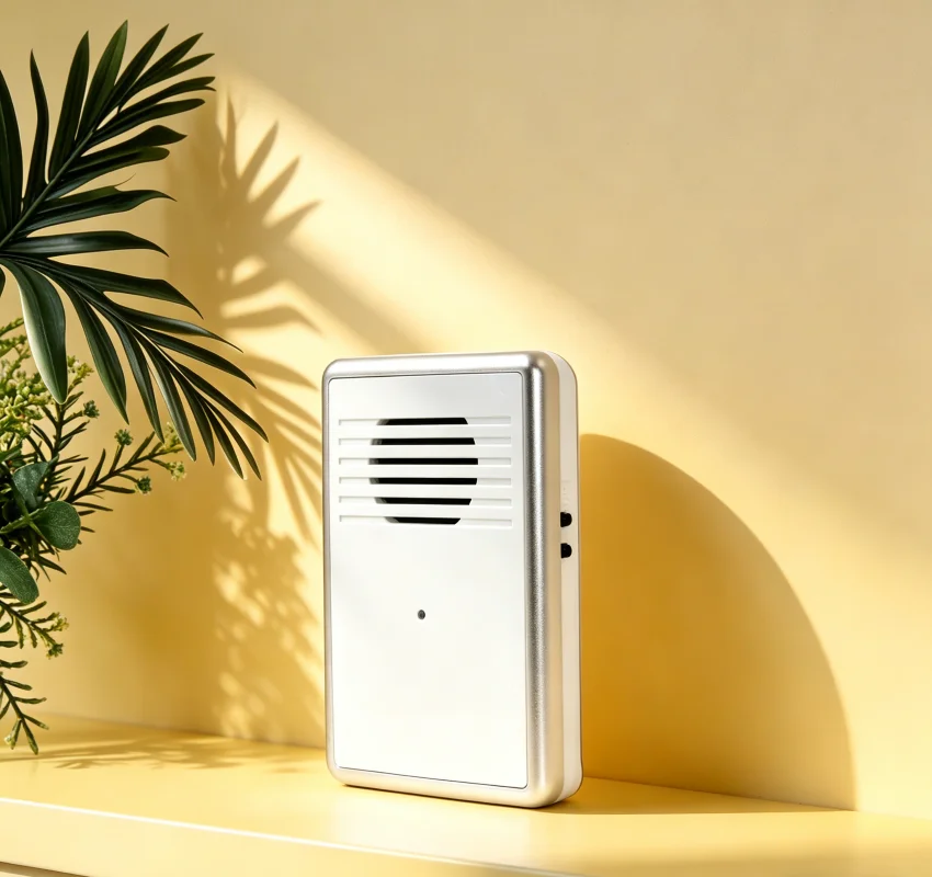 LUCKARM Black Wireless Plug-Powered Doorbell High Quality 38 Melody Chime Ring Home Apartment Easy Installation Modern Design