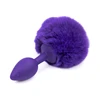 purple anal plug  purple rabbit tail