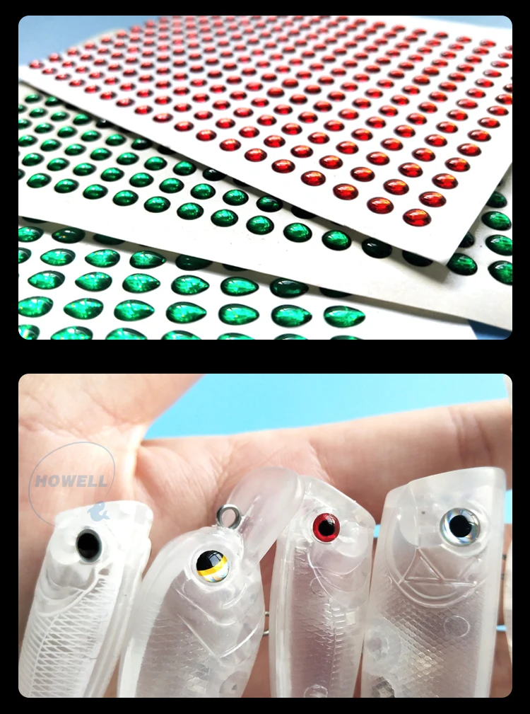 Oem 3d Fish Eyes Realistic Holographic Diy 3mm7mm 3d Simulation