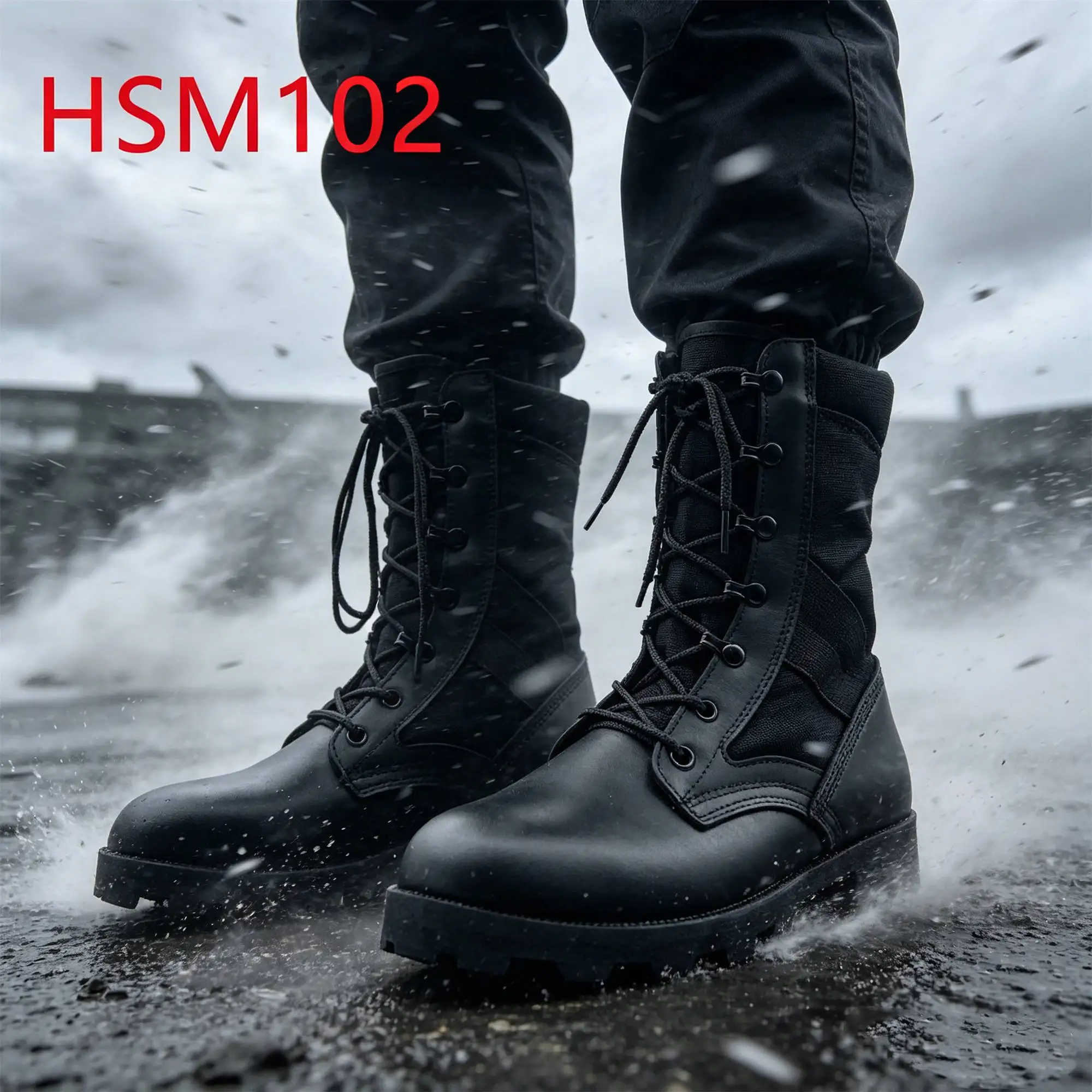 ZYF, une paire disponible de bottes de combat en tissu nylon hydrofuge, semelle en caoutchouc durable, bottes tactiques classiques Altama de 8 pouces, modèle HSM102