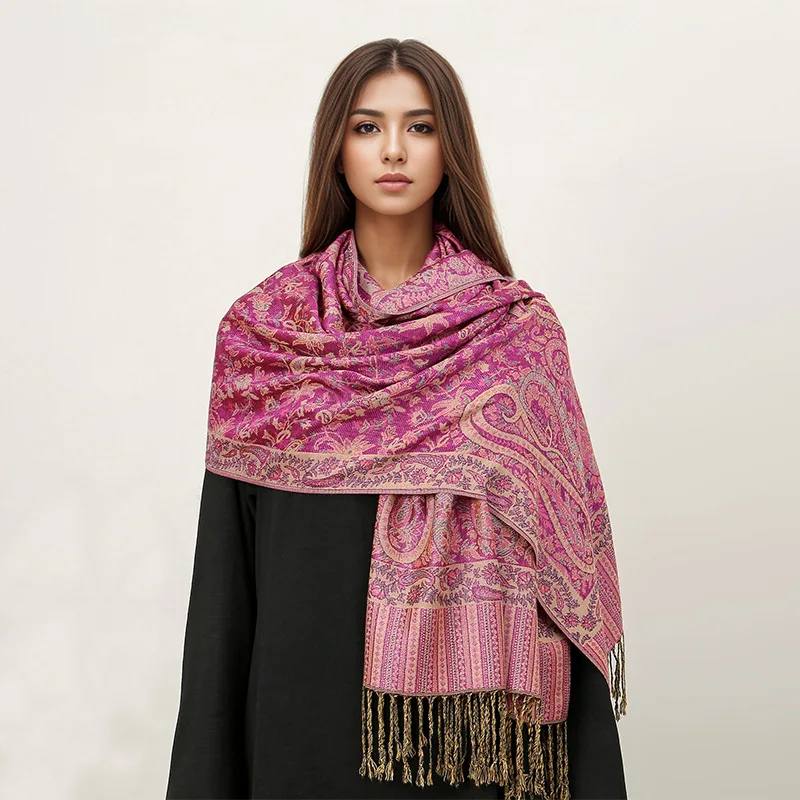 Warm and Stylish - VISROVER Paisley Pattern Shawls