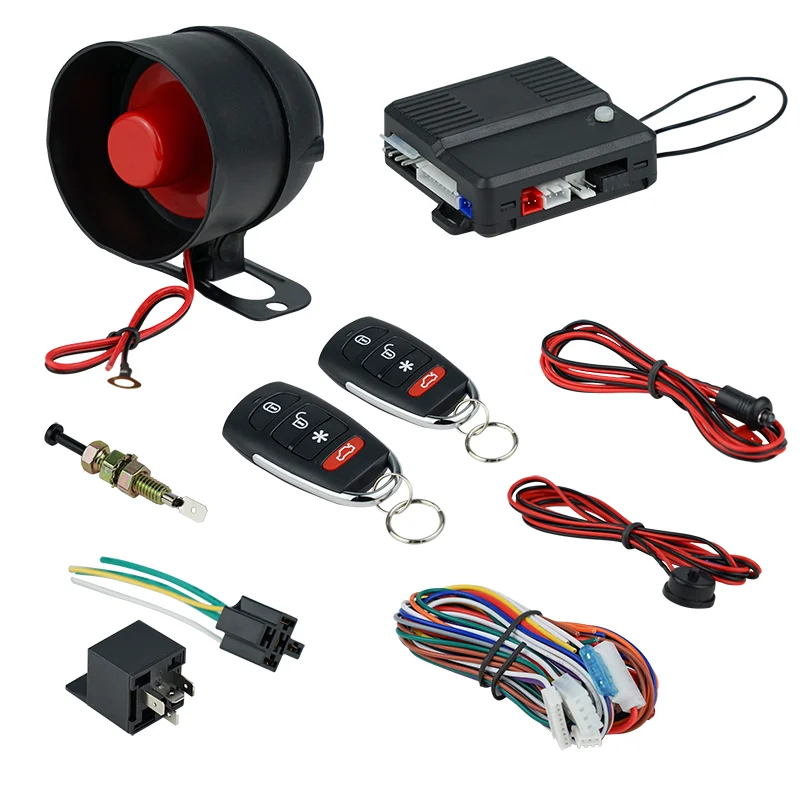 High Quality Car Alarm System One Way Rolling Code Car Security Alarm