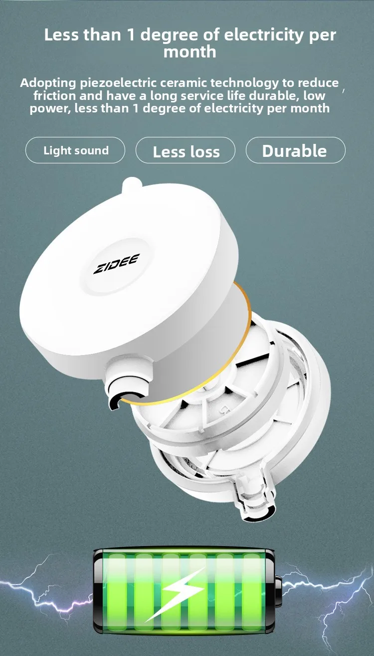 Tech Silent ZIDEE Piezo Aquarium Pump - USB Low Power Oxygenator/0dB Noise Lifespan Aerator/Fish Tank Bubbler Accessories product detail 2