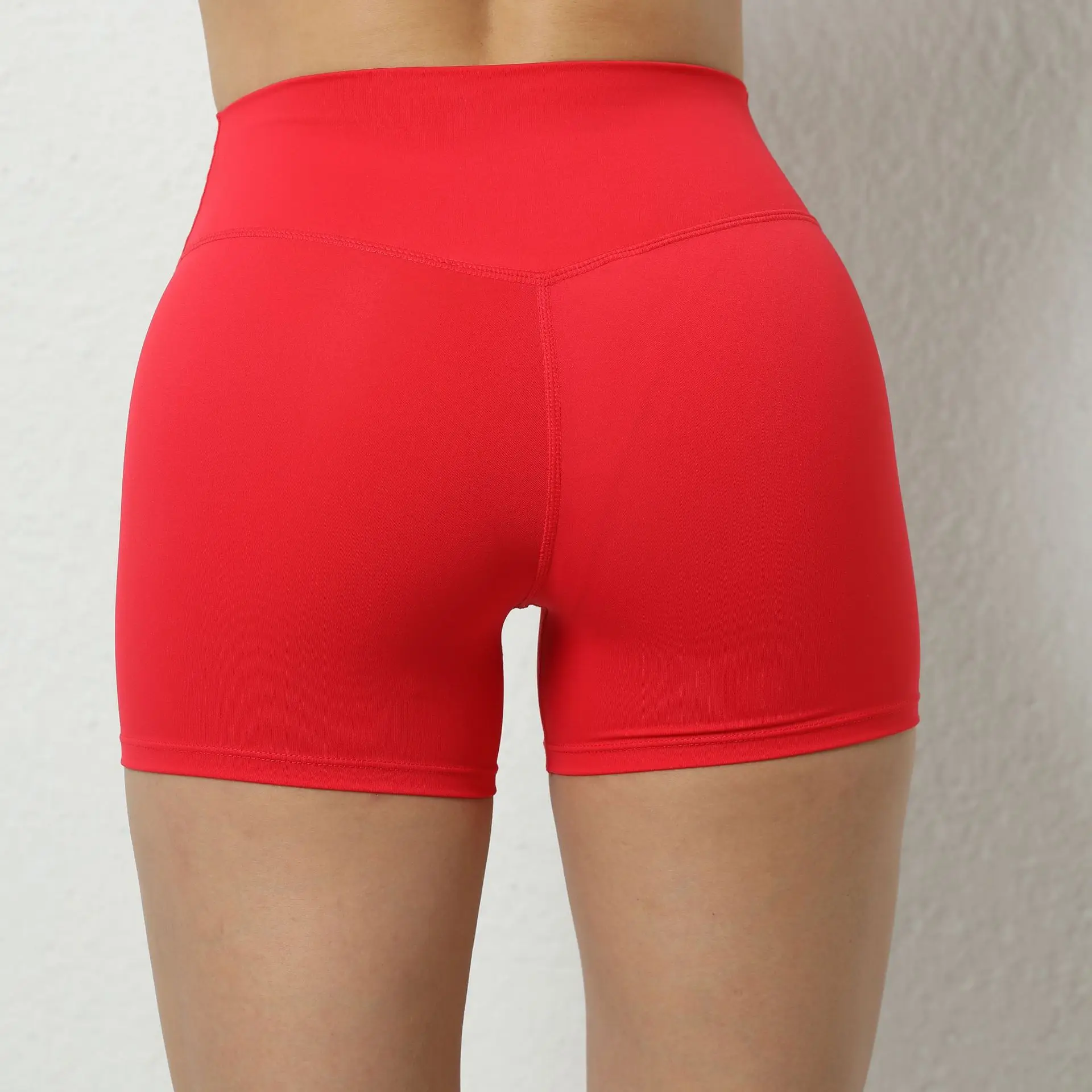 High Waist Women's Yoga Shorts Tummy Control Fitness Athletic Workout Running Shorts Super Soft Gym Shorts Women factory