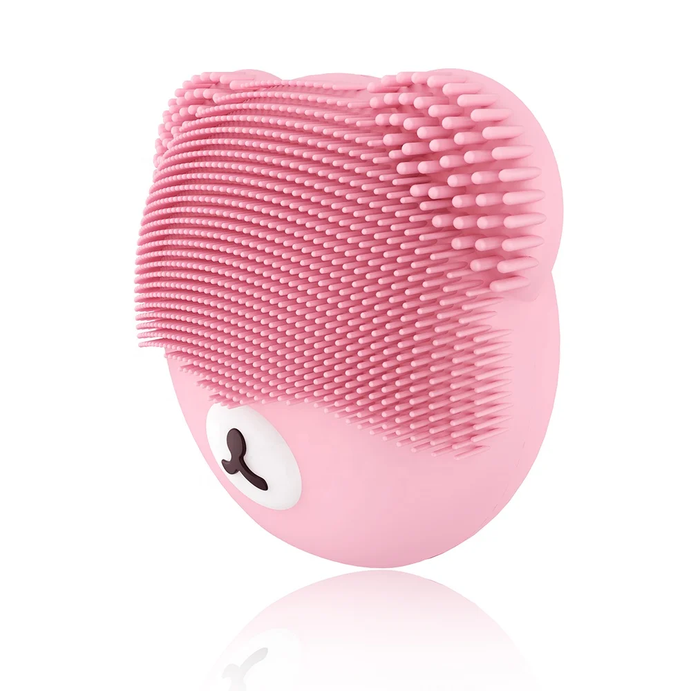 Lovely Bear Electric Facial Cleanser Beauty Care Instrument Mini Waterproof Portable Silicone Soft Deep Pore Facial Cleanser
