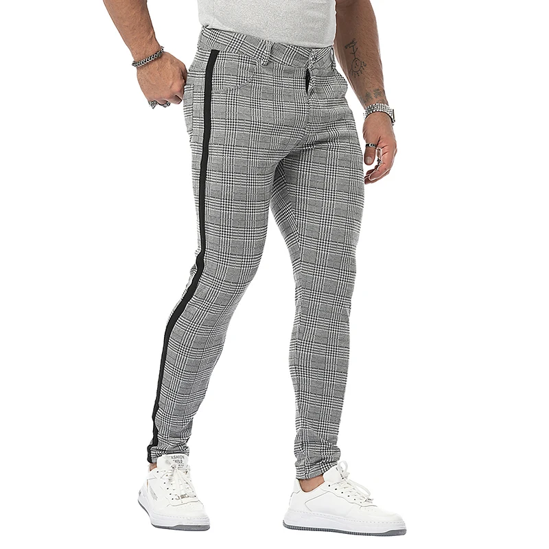 mens grey skinny dress pants