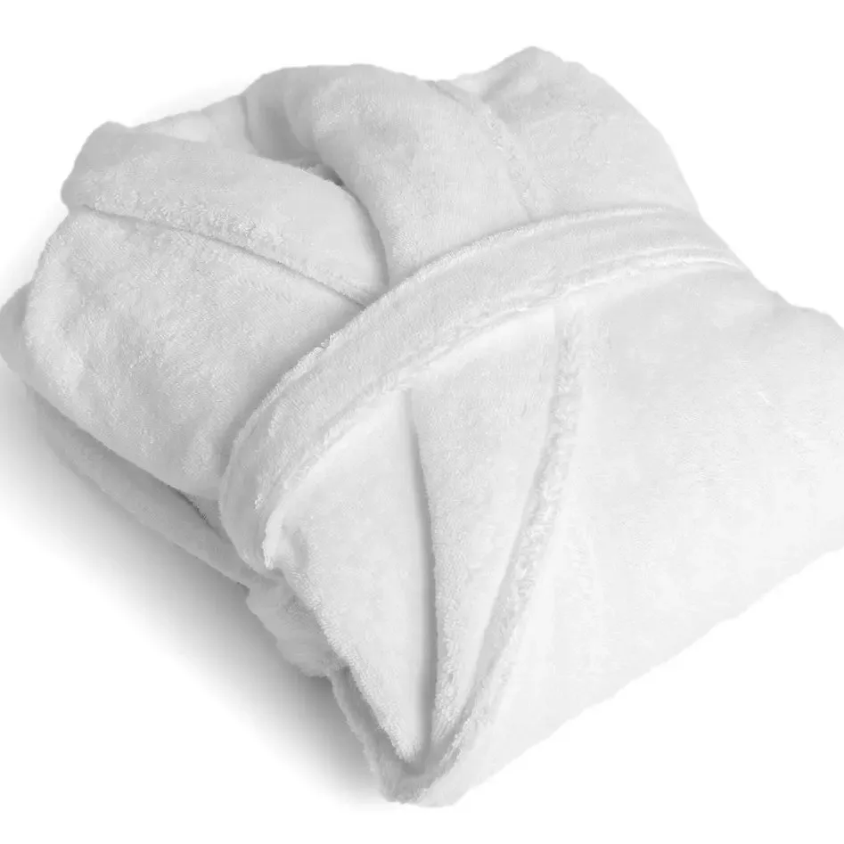 Professional Unisex Cotton Bathrobe Velour Spa Gown For Couples 100 Cotton Body Robe Towel