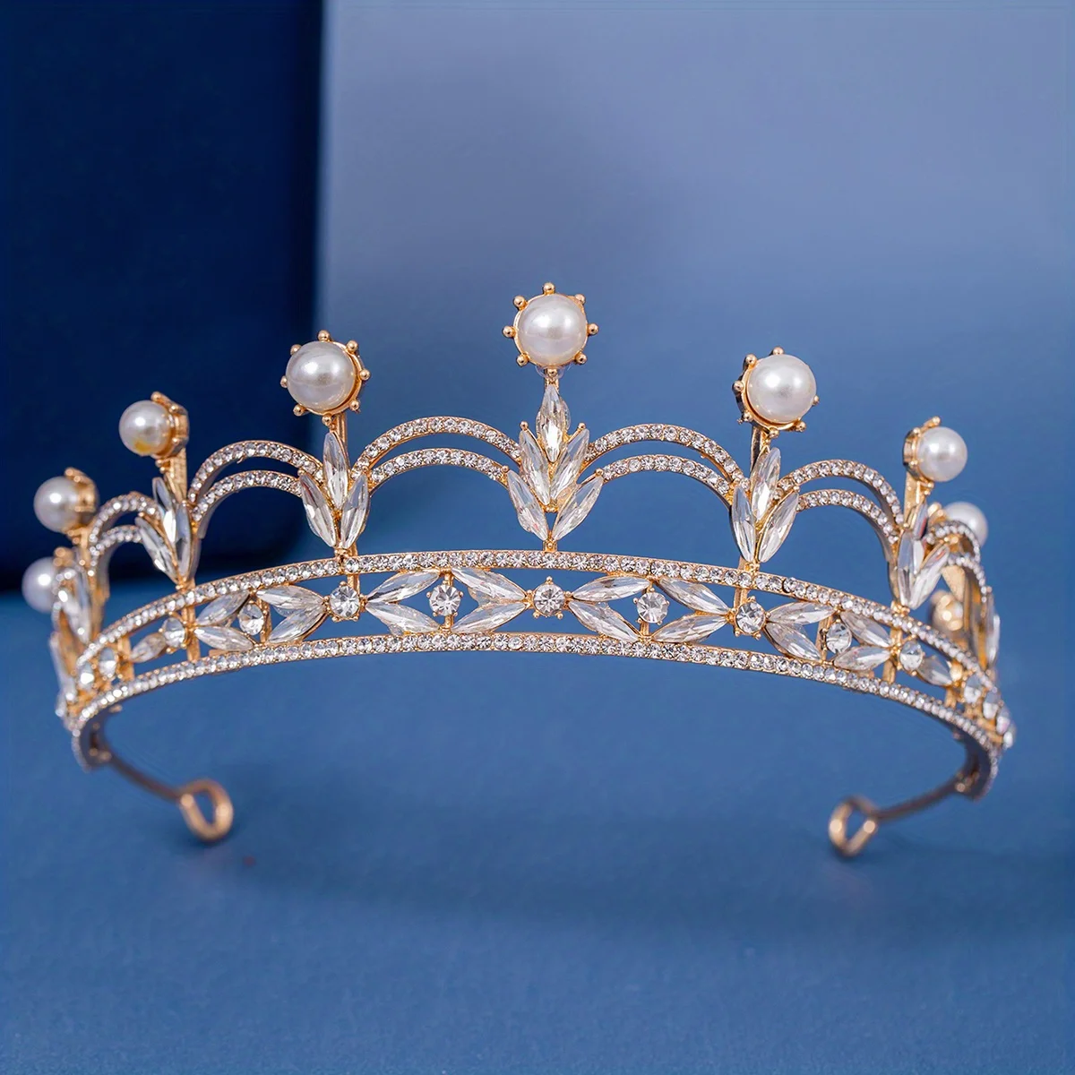 Элегантная корона с жемчугом водяная Бриллиантовая для принцессы аксессуары волос свадебный головной убор невесты