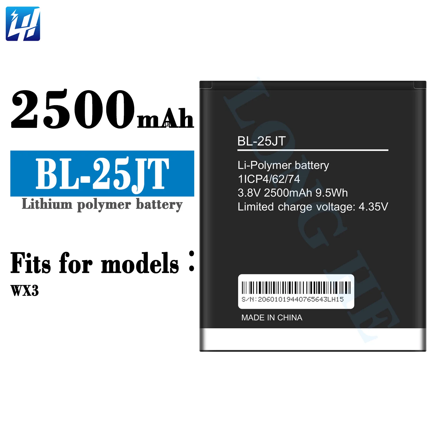 BL-25JT Battery for Tecno WX3 Original Rechargeable