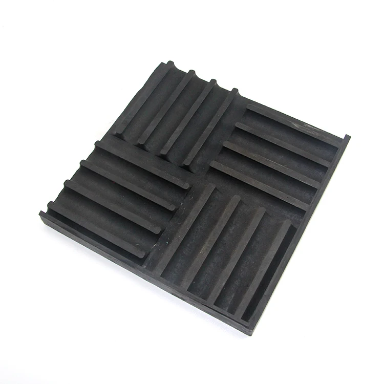 Fabriek Groothandel Op Maat Gemaakte Apparatuur Geluidsabsorberende Plaat Rubber Demping Pads Vierkante Demping Anti Vibratie Pad