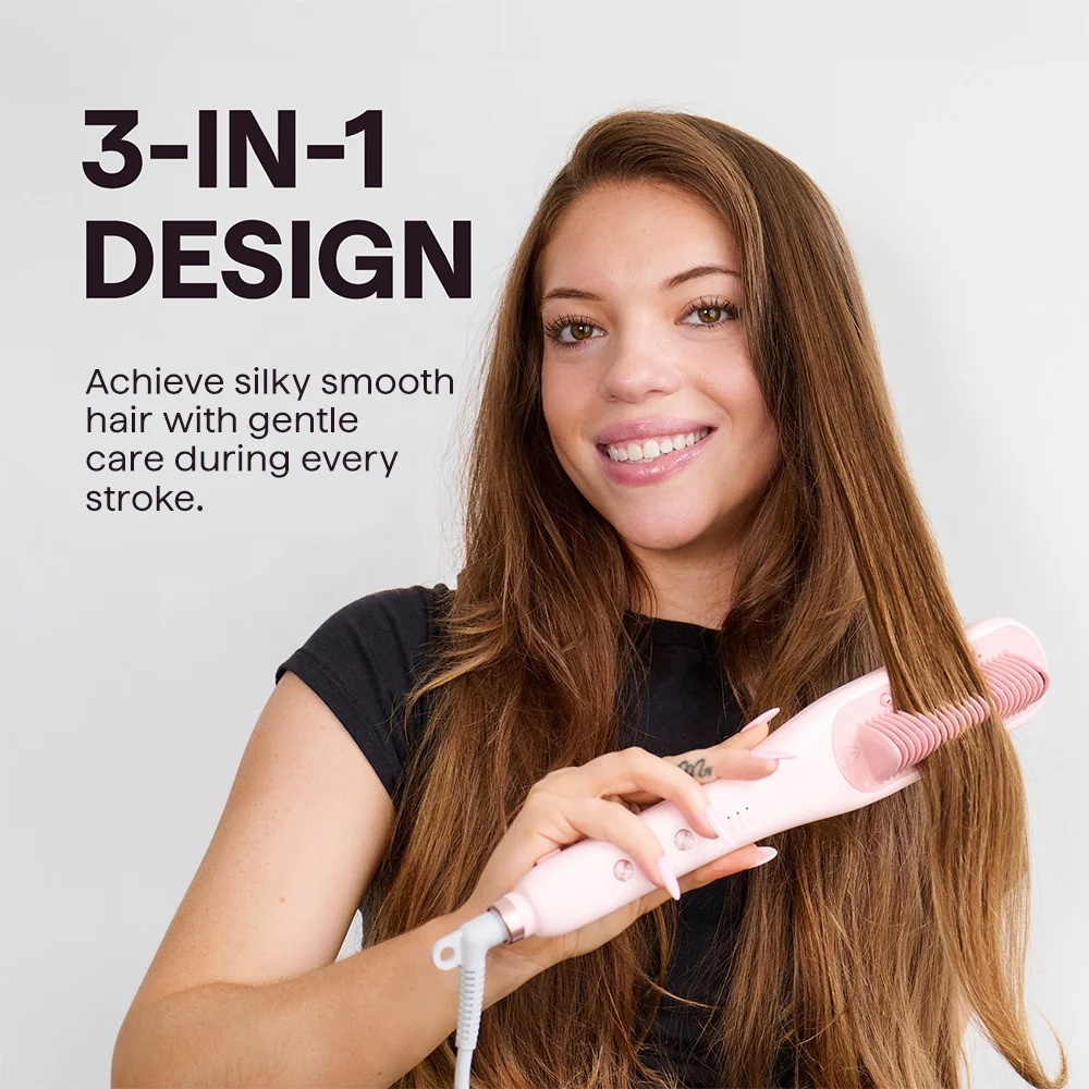 Wavytalk B395 Pro Hot Straightening Comb - Fast Heating, Ceramic