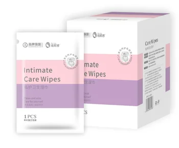 OEM/ODM 10pcs/box Aloe Feminines Ladies Intimates Woman Vagina Cleanings Wipe