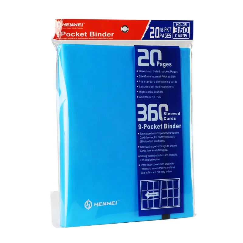 Customized HENWEI 9-Pocket Trading Card Binder for TCG | Durable Photo Album for Collectors - Bulk Order Available Customized HENWEI 9-Pocket Trading Card Binder for TCG | Durable Photo Album for Collectors - Bulk Order Available