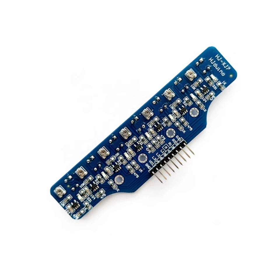 Grayscale Module Seven channel grayscale tracking sensor module for photoelectric line ...