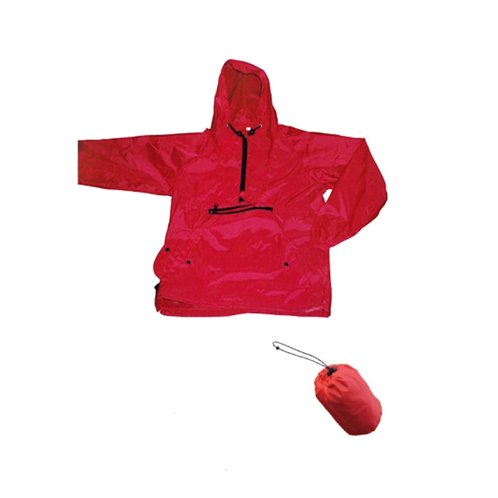 plain red windbreaker
