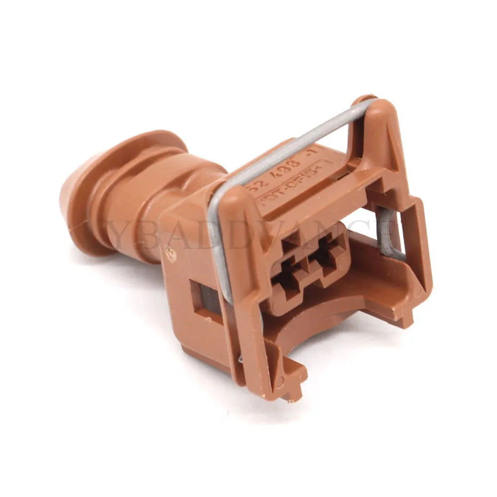 962498-1 PBT Gf15 2 Pin JUN-POW-TIM GEH Brown Fuel Injector 