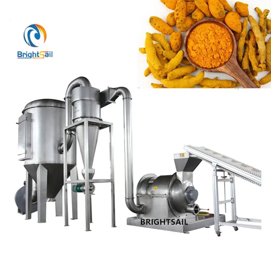 Advanced Hammer Mill Turmeric and Ginger Grinder Machine for Grinding Spices