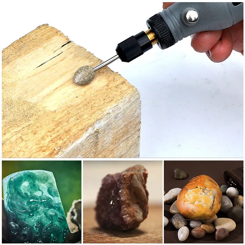 50 шт. набор абразивных насадок с алмазным покрытием и хвостовиком 1/8