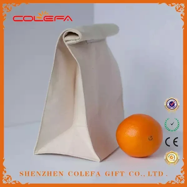 OEM Customize Cheap Best Eco Friendly Reusable Wax Bag Insulated Bread Warmer Waxed Canvas Lunch Bag