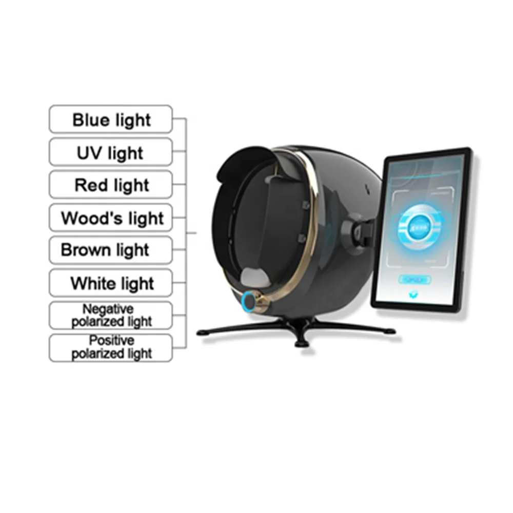 Professional Portable 3d Updated Version Skin Detection Beauty Equipment Facial Skin Analyzer