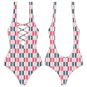 Direct Factory Sale Custom Designer Luxury Swimwear with Sustainable Anti-UV Features Private Label Swimsuit