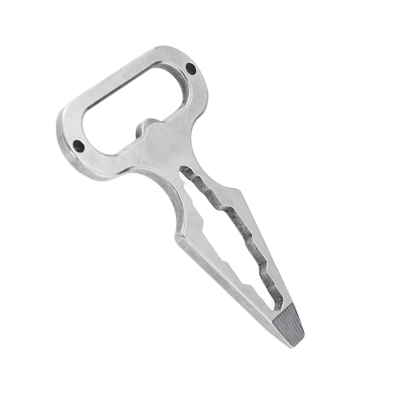 Sheet Metal Processing Outdoor Camping Multi-tool  Gear Bottle Opener Wrench Keychain