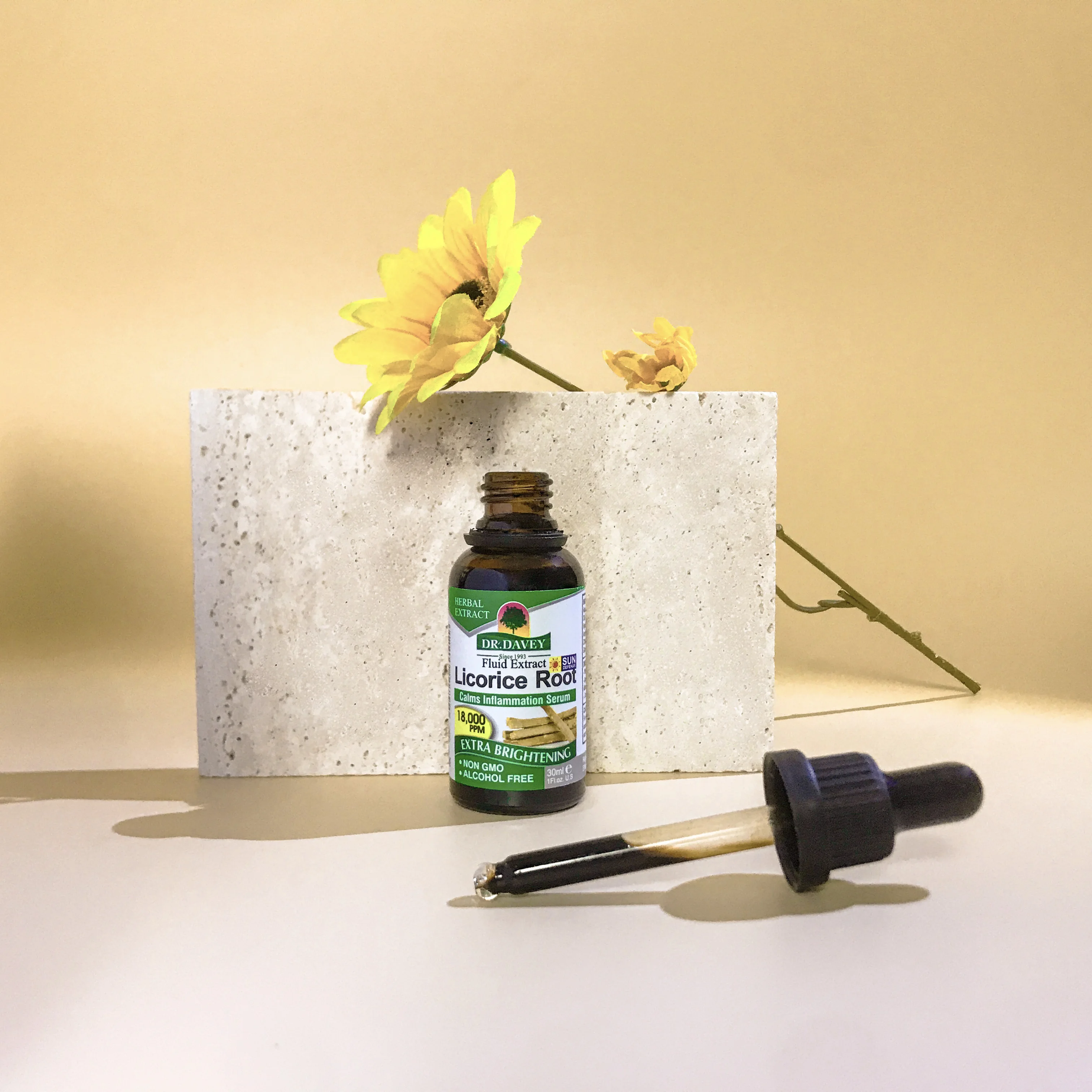 DR DAVEY Licorice Root Face Serum Brightening Lightening Moisturizing